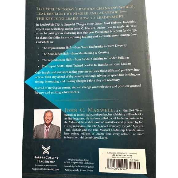 Leadershift Book and Workbook Making the Essential Changes for Every Leader NEW - Picture 3 of 4